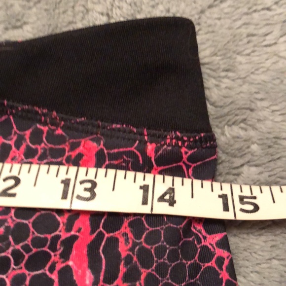 Exercise pants pink and black print, never worn like new - Picture 4 of 7